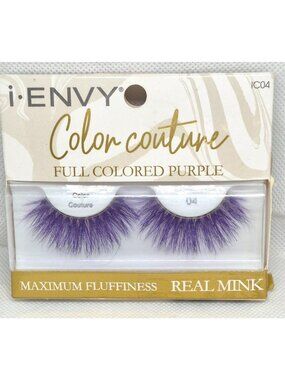 I-Envy Color Couture Full Colored Purple Mink Lashes Maximum Fluffiness & Volume